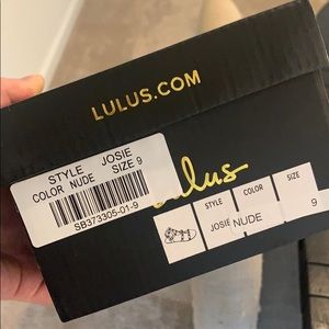 Lulus Nude Josie Gladiator Studded sandals